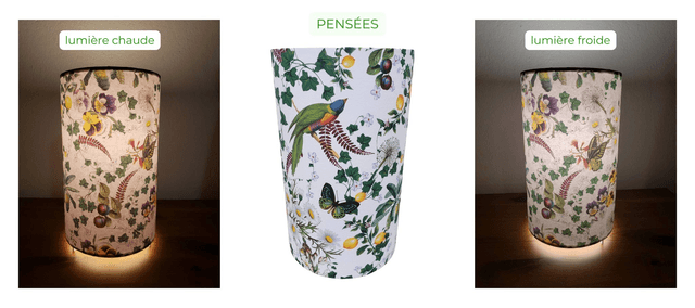Lampe d’ambiance en papier – Taille S ou M – Divers motifs