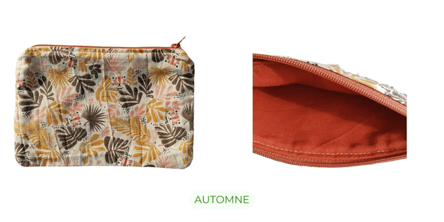 Trousse plate en coton - Divers motifs