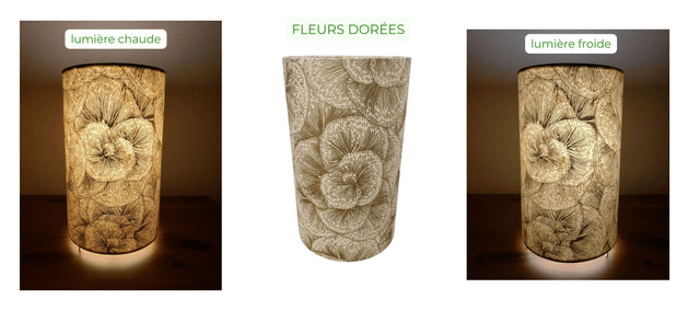 Lampe d’ambiance en papier – Taille S ou M – Divers motifs