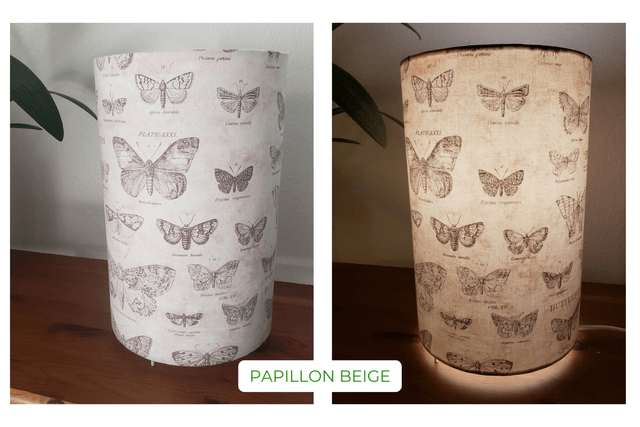 Lampe d'ambiance en tissu - Taille L - Divers motifs