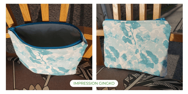 Trousse plate en toile de coton - Divers motifs