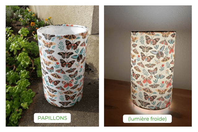 Lampe d'ambiance en tissu - Taille S - Divers motifs
