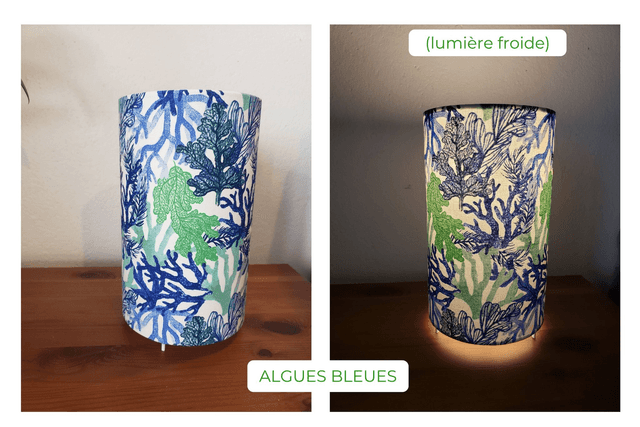 Lampe d'ambiance en tissu - Taille S - Divers motifs