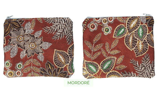 Trousse plate en jacquard - Divers motifs