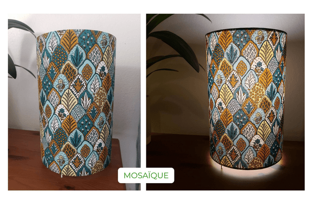 Lampe d'ambiance en tissu - Taille L - Divers motifs