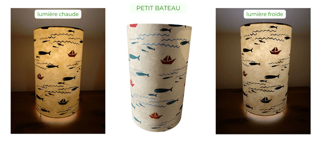 Lampe d’ambiance en papier – Taille S ou M – Divers motifs