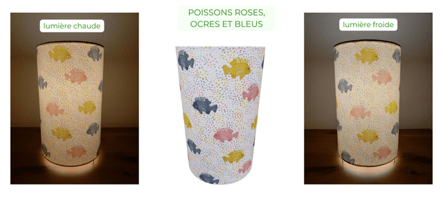Lampe d'ambiance en tissu - Taille S - Divers motifs enfants