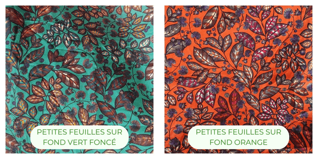 Trousse plate en toile de coton - Divers motifs
