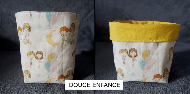 Panière - Tissu coton enfant