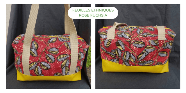 Sac à main - Tissu coton épais - Divers motifs
